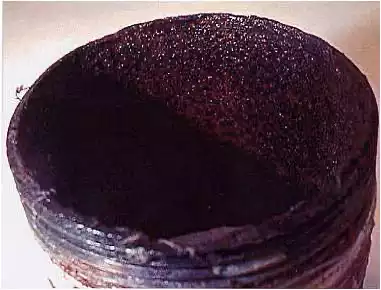 Black rust or magentite
