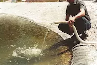 Water becomes transparent