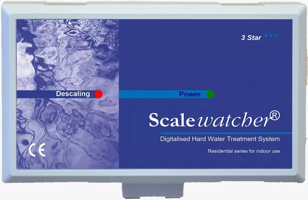 3 Star EU. For indoor use only. Works best on municipal water supplies and is suitable for larger houses. Equipped with an integrated power supply.