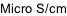 Micro S/cm