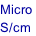 Micro  S/cm
